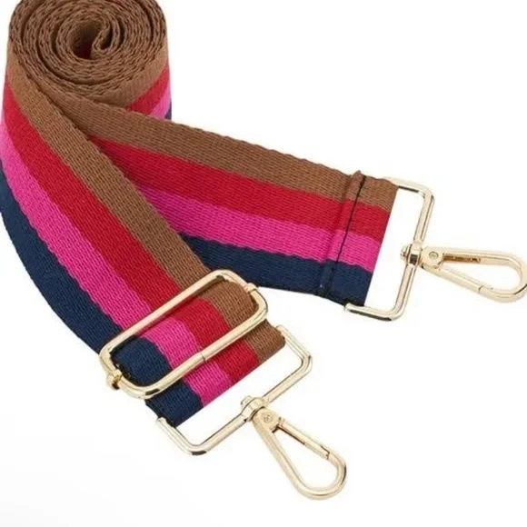 Thomas & Lee Company Multi Color Stripe Guitar Purse Strap NWT - Picture 6 of 7